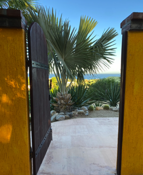 View out front entry gate